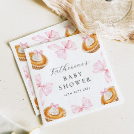 Coquette Cutie Pie Baby shower Papier servet