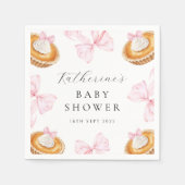 Coquette Cutie Pie Baby shower Papier servet (Voorkant)