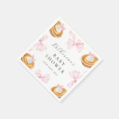 Coquette Cutie Pie Baby shower Papier servet (Hoek)