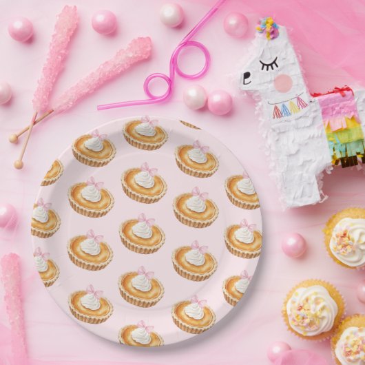 Coquette Cutie Pie Baby shower Papier servet Papieren Bordje (Feest)