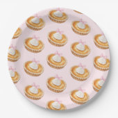 Coquette Cutie Pie Baby shower Papier servet Papieren Bordje (Voorkant)