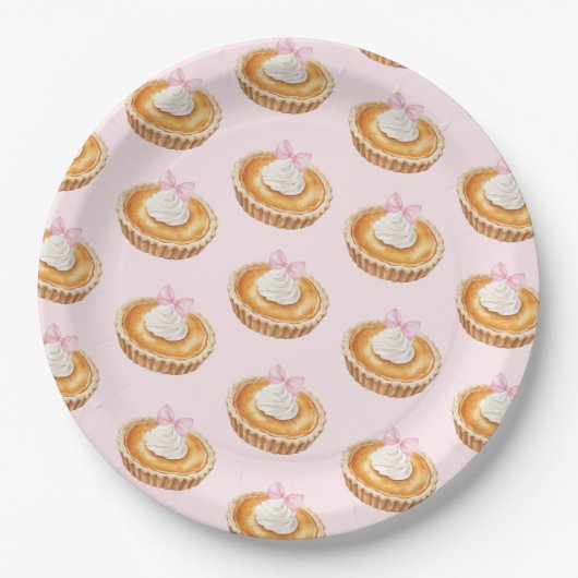 Coquette Cutie Pie Baby shower Papier servet Papieren Bordje (Voorkant)