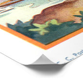 Coquette-dames boven het meer poster (Hoek)