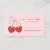 Coquette Datum Idee Bridal Shower Invitation Kaart (Voorkant)