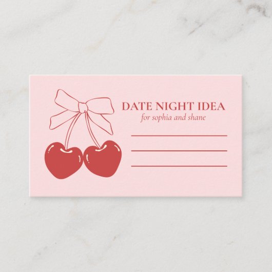 Coquette Datum Idee Bridal Shower Invitation Kaart (Voorkant)