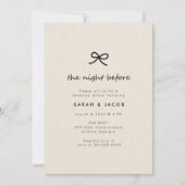 Coquette de avond voor het repetitiediner kaart (Voorkant)