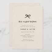 Coquette de avond voor het repetitiediner kaart (Voorkant / Achterkant)