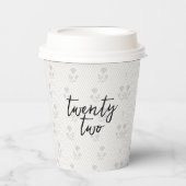 Coquette Disco Ball & Black Bow Lace Verjaardag Papieren Bekers (Voorkant)