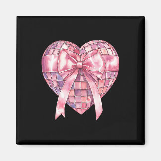 Coquette Disco Hart Roze Valentijn Girly Valentin Magneet