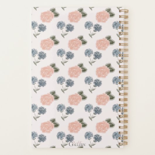 Coquette Ditsy Floral ongedateerde planner (Achterkant)