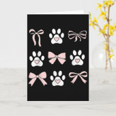 Coquette Dog Balletcore Pet Lover Veterinarian Vet Kaart (Gele Bloem)