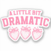 Coquette Dramatische Sticker voor Meisjes (Voorkant)