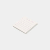Coquette Dusty Lilac Bow Bullet Point To Do List Post-it® Notes (Schuin)
