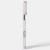 Coquette Dusty Lilac Lintbowen & Pinstroken Case-Mate iPhone Case (Achterkant / Rechts)