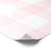 Coquette Dwaze Gans Baby Shower Welkom Poster (Hoek)