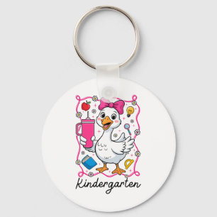 Coquette Dwaze Gans Kleuter Meisje 1e Dag Sleutelhanger
