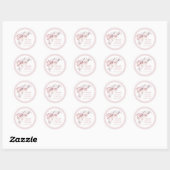 Coquette Eerste Communie Favor Stickers (Vel)