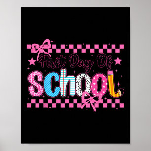 Coquette Eerste Dag Van School Preppy Terug Naar S Poster