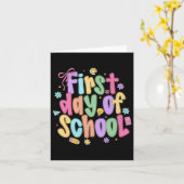 Coquette eerste schooldag Boog Preppy terug naar s Kaart (Gele Bloem)