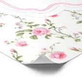 Coquette Elegant Roze Bow Vrijgezellenfeest Welkom Poster (Hoek)