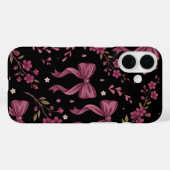 Coquette Esthetiek Roze Strikken en Bloem iPhoneca Case-Mate iPhone Case (Achterkant (horizontaal))