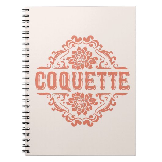 Coquette esthetisch meisje roze notitieboek (Voorkant)