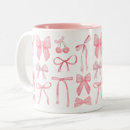 Coquette Esthetisch Schattige Meisje Vrouwelijk Ro Tweekleurige Koffiemok