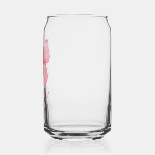 Coquette Esthetisch Schattige Roze Boog Gepersonal Blikvorm Glas (Links)