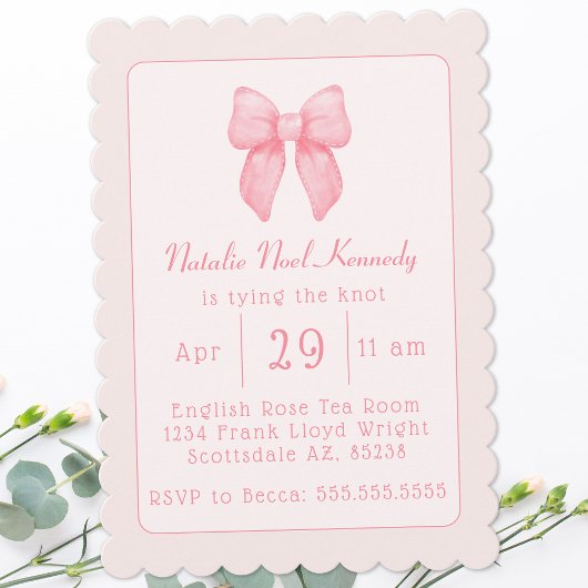 Coquette Esthetisch Vrijgezellenfeest Schattige Ro Kaart