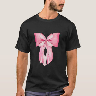 Coquette Esthetische Bow Ribbon Waterverf Soft Gir T-shirt