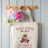 Coquette Esthetische Roze Bow Cherry Cake Fancy Me Tote Bag