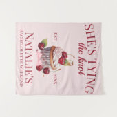 Coquette Esthetische Roze Bow Cherry Cake Fancy Me Wandkleed (Voorkant (horizontaal))