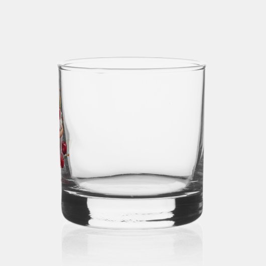 Coquette Esthetische Roze Bow Cherry gepersonalise Whisky Glas (Links)