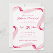 Coquette Esthetische Roze Lint Vrouwelijke Dag Par Kaart (Voorkant)