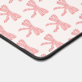 Coquette esthetische roze strik bureaumat (Hoek)