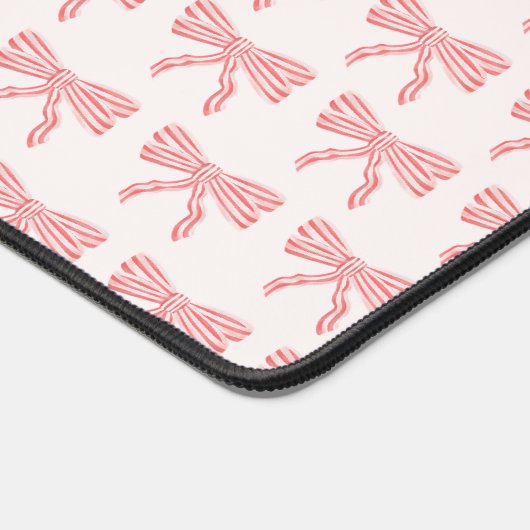 Coquette esthetische roze strik bureaumat (Hoek)