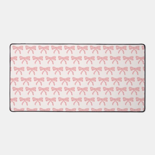 Coquette esthetische roze strik bureaumat (Voorkant)