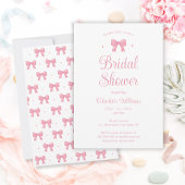 Coquette esthetische roze strik Vrijgezellenfeest Kaart