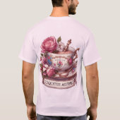 Coquette esthetische thee cup t-shirt (Achterkant)