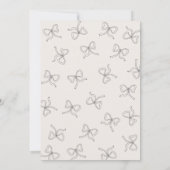 Coquette Esthetische Zwarte Boog Schattigee Vrouwe Kaart (Achterkant)