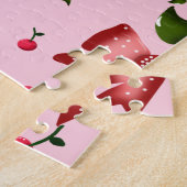  Coquette  floral Bow Pattern Wallpaper Legpuzzel (Zijkant)