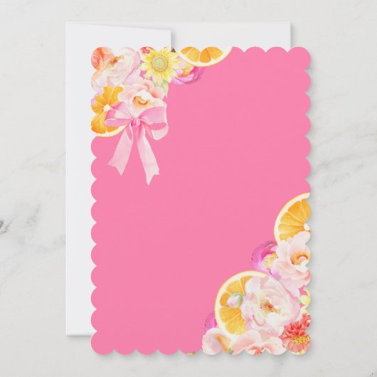 Coquette Floral Brunch & Bubbly Verjaardag Kaart (Achterkant)