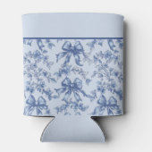 Coquette Franse Blauwe Toile Bruid Bachelorette Blikjeskoeler (Achterkant)