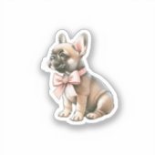 Coquette Frenchie Sticker (Voorkant)