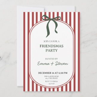 Coquette Friendsmas-feestuitnodiging Kaart