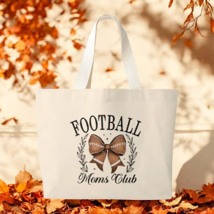 Coquette Game Day Football Moms Club Grote Tote Bag