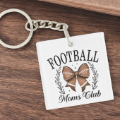 Coquette Game Day Football Moms Club Sleutelhanger