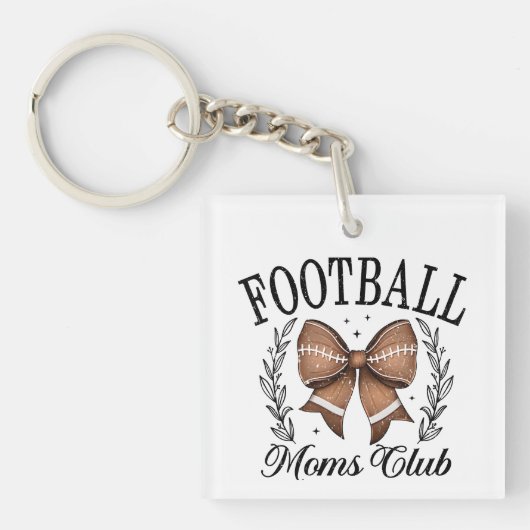 Coquette Game Day Football Moms Club Sleutelhanger (voorkant)