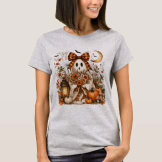 Coquette Geest Geruite Strik Halloween T-shirt