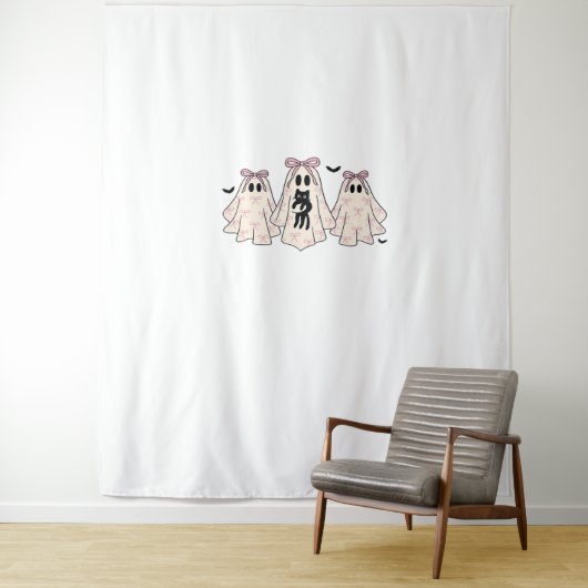 Coquette geesten met een zwarte kat Classic T-Shir Wandkleed (In situ)